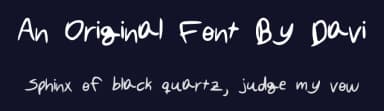 An Original Font By Davi by Davi Heleno — Script Handwritten Font — thumbnail 2