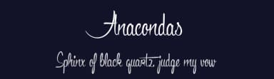 Anacondas by Maelle.K | Thomas Boucherie — Script Handwritten Font — thumbnail 2