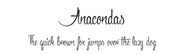 Anacondas by Maelle.K | Thomas Boucherie — Script Handwritten Font — thumbnail 1