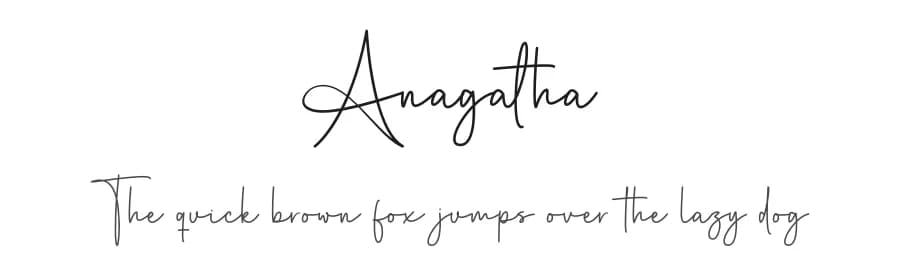 Anagatha by RantautypeStudio — Script Handwritten Font