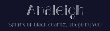 Analeigh by Orchid Art — Script Handwritten Font — thumbnail 2