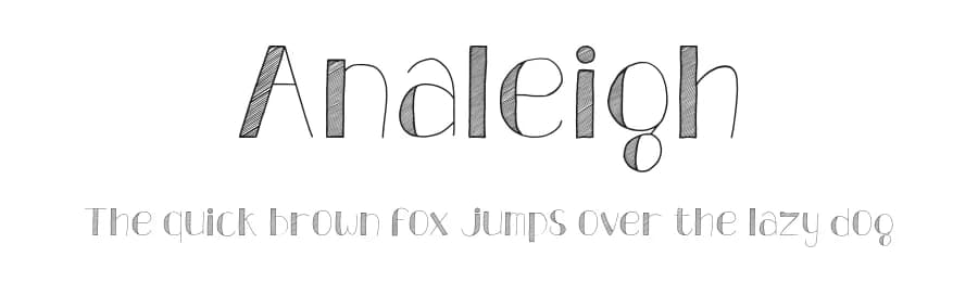 Analeigh by Orchid Art — Script Handwritten Font