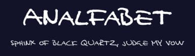 Analfabet by Espen Morten Kvalheim — Script Handwritten Font — thumbnail 2