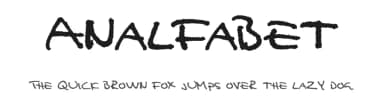 Analfabet by Espen Morten Kvalheim — Script Handwritten Font — thumbnail 1