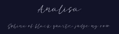 Analisa by Vultype — Script Handwritten Font — thumbnail 2