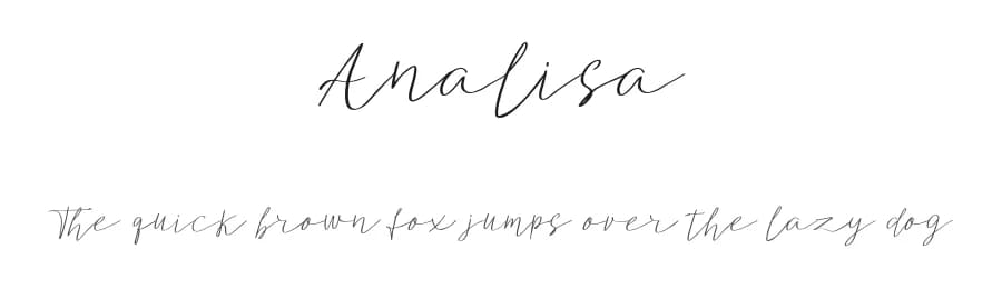 Analisa by Vultype — Script Handwritten Font