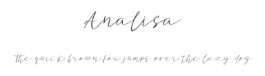 Analisa by Vultype — Script Handwritten Font — thumbnail 1