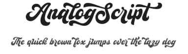 Analog Script by Måns Grebäck — Script Handwritten Font — thumbnail 1