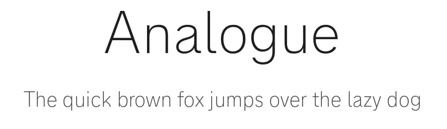 Analogue by ingoFonts — Sans Serif Font