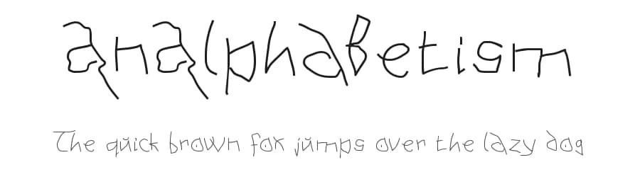 AnAlphaBetism by Manfred Klein — Script Handwritten Font
