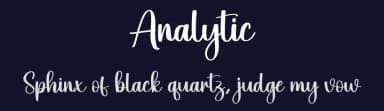 Analytic by Scratchones — Script Handwritten Font — thumbnail 2