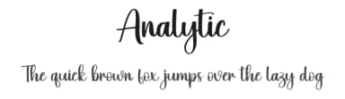 Analytic by Scratchones — Script Handwritten Font — thumbnail 1