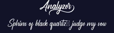 Analyzer by NihStudio — Script Handwritten Font — thumbnail 2
