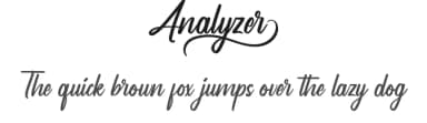 Analyzer by NihStudio — Script Handwritten Font — thumbnail 1