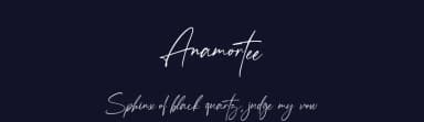 Anamortee by Vultype — Script Handwritten Font — thumbnail 2