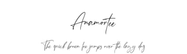 Anamortee by Vultype — Script Handwritten Font — thumbnail 1