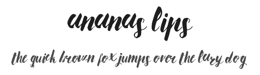Ananas Lips by Leonard Posavec - LeoSupply.co — Script Handwritten Font