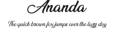Ananda by Billy Argel Fonts ® — Script Handwritten Font — thumbnail 1