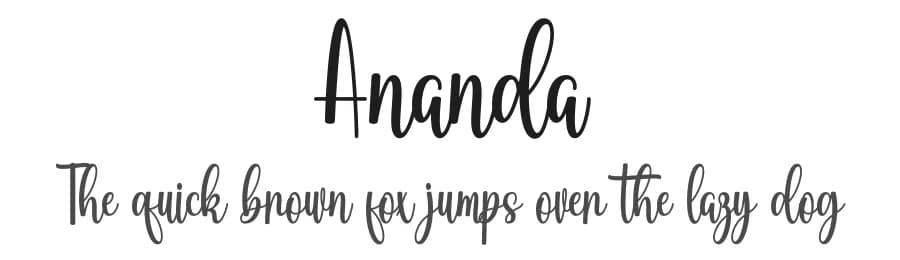 Ananda by Cavalera Creative — Script Handwritten Font — preview 1