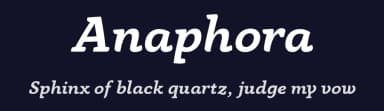 Anaphora by Zetafonts — Serif Font — thumbnail 2