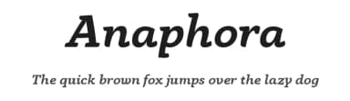 Anaphora by Zetafonts — Serif Font — thumbnail 1