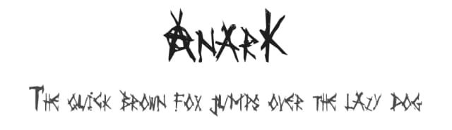 AnarK by Tilion "Rogaty" — Script Handwritten Font