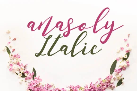 Anasoly Italic Font by Zmapist — Script Handwritten Font — preview 1