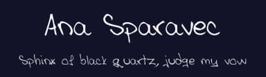 Ana Sparavec by Ana paravec — Script Handwritten Font — thumbnail 2