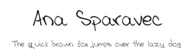 Ana Sparavec by Ana paravec — Script Handwritten Font — thumbnail 1