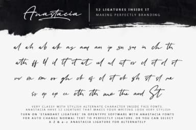 Anastacia Font by Aqr Typeface — Script Handwritten Font — thumbnail 8