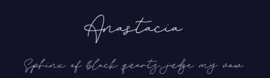 Anastacia by Behind the Ink — Script Handwritten Font — thumbnail 2