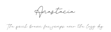 Anastacia by Behind the Ink — Script Handwritten Font — thumbnail 1
