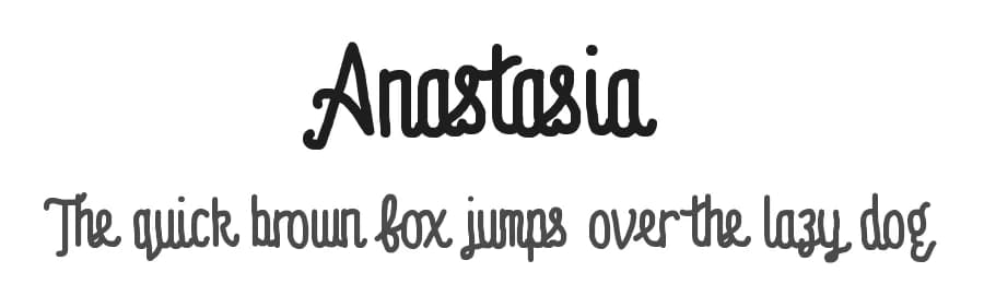 Anastasia by Chequered Ink — Script Handwritten Font