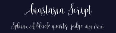Anastasia Script by Analogous Studio — Script Handwritten Font — thumbnail 2