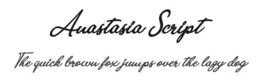 Anastasia Script by Billy Argel Fonts ® — Script Handwritten Font — thumbnail 1