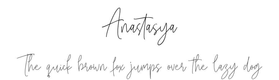 Anastasya by Creatype Studio — Script Handwritten Font