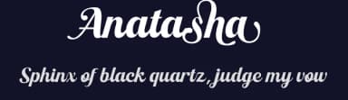 Anatasha by Mocha Frappuccino — Script Handwritten Font — thumbnail 2