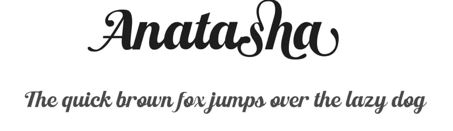 Anatasha by Mocha Frappuccino — Script Handwritten Font