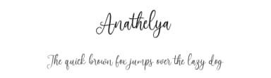 Anathelya by Maulana Creative — Script Handwritten Font — thumbnail 1