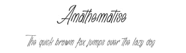 Anathematise by dcoxy - Greg Medina — Script Handwritten Font — thumbnail 1