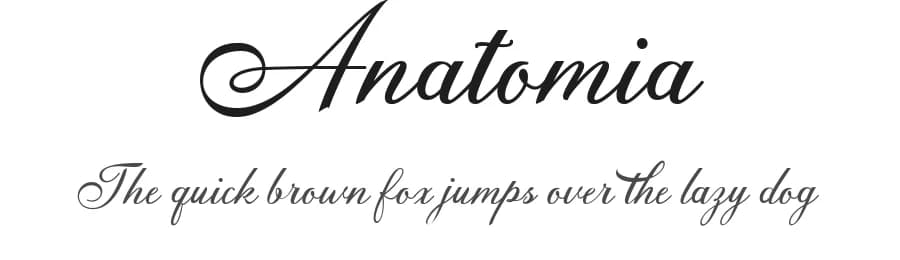 Anatomia by Fajr's Type — Script Handwritten Font