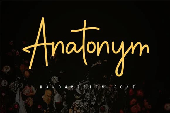 Anatonym Font by Justlett — Script Handwritten Font