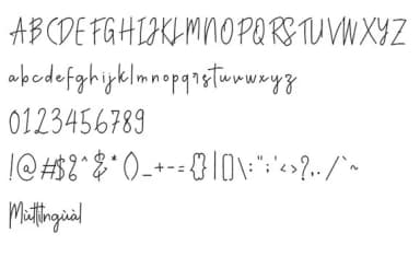 Anatonym Font by Justlett — Script Handwritten Font — thumbnail 6