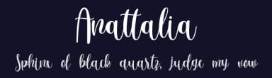 Anattalia by BaeMary Studios — Script Handwritten Font — thumbnail 2
