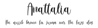 Anattalia by BaeMary Studios — Script Handwritten Font — thumbnail 1