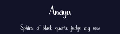 Anayu by Endri Sulistyawan — Script Handwritten Font — thumbnail 2