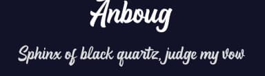 Anboug by Ahweproject — Script Handwritten Font — thumbnail 2
