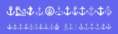 Anchor by Woodcutter — Dingbats Font — thumbnail 3