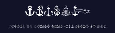 Anchor by Woodcutter — Dingbats Font — thumbnail 2