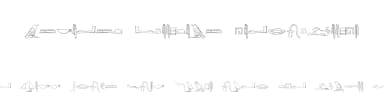 Ancient Egyptian Hieroglyphs by Lene Arensdorff — Dingbats Font — thumbnail 1